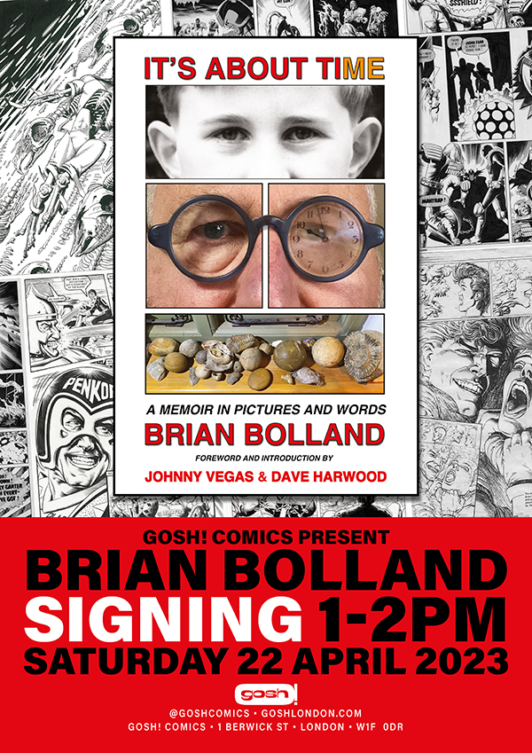 It's About Time: A Memoir in Pictures and Words by Brian Bolland Signing -  Gosh! Comics